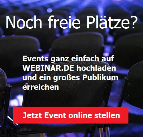Events auf WEBINAR.DE hochladen