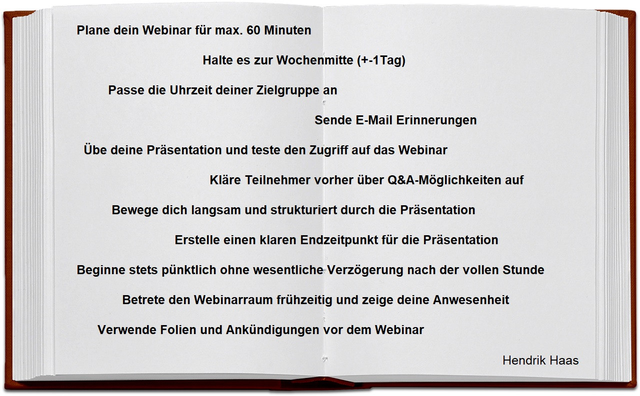 11 Top-Tipps für erfolgreiche Web-Seminare