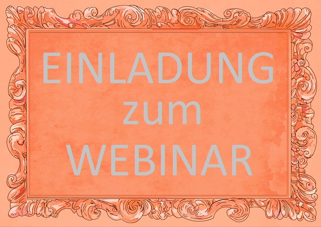 einladung invitation webinar